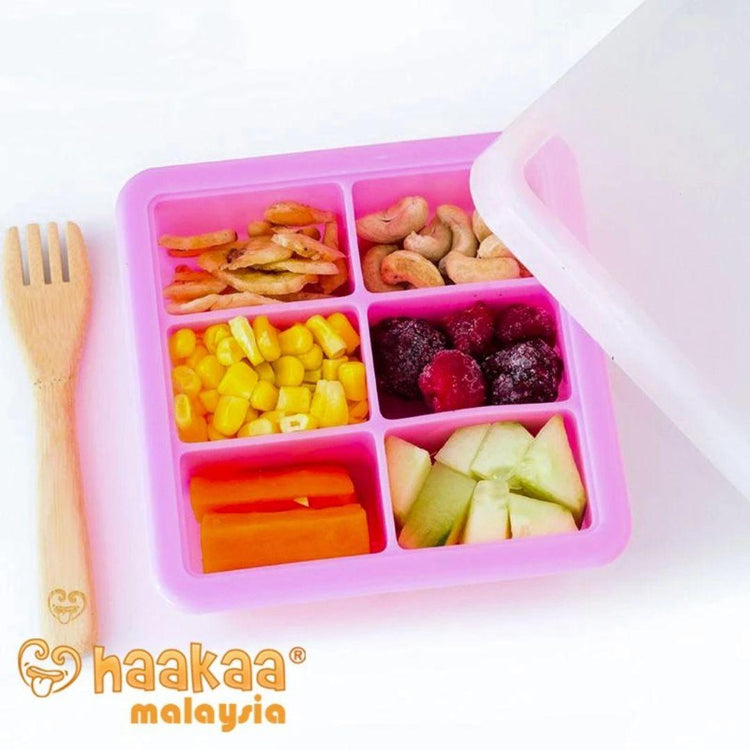 Haakaaa Food & Breastmilk Silicone Freezer Tray with Lid - 9 Compartments