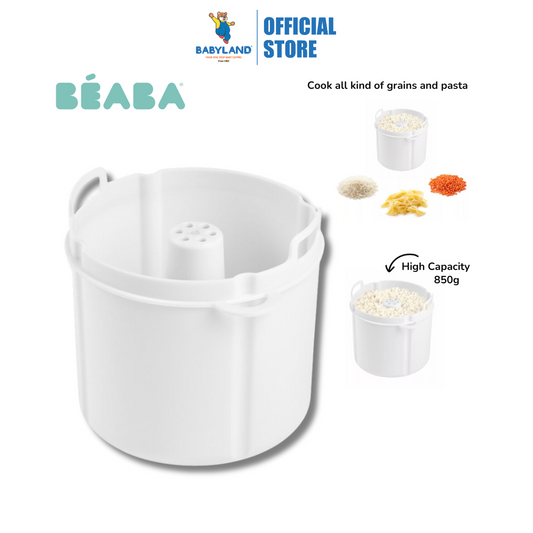 Beaba Babycook Express Pasta/Rice Cooker - Suitable for all types of starchy foods (rice, pasta, wheat, lentils)