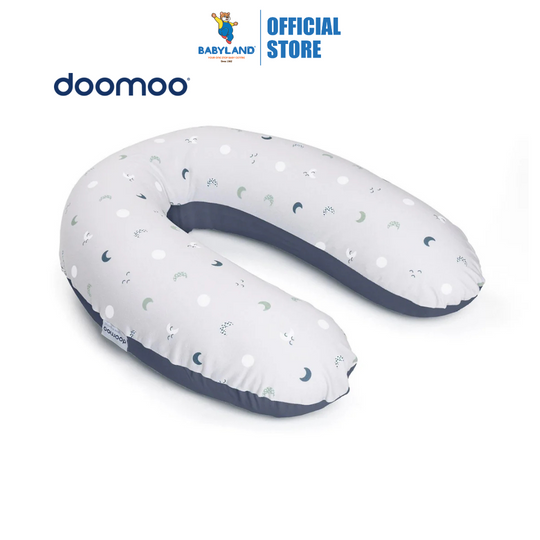 Doomoo Buddy Nursing Pillow - Blue Grey Moon