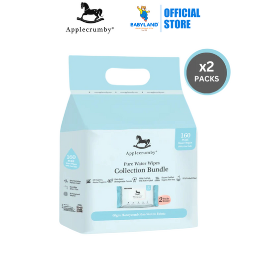 Applecrumby Pure Water Wipes 80s (2 Packs)
