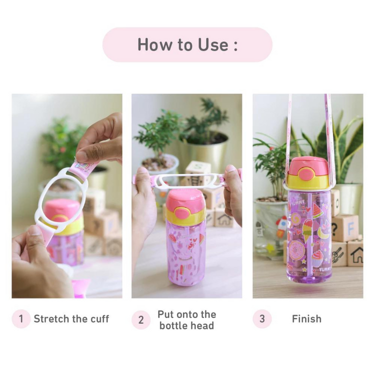 Nuby Bottle Strap - Unicorn Design