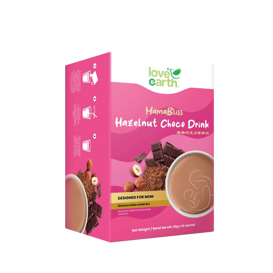 Love Earth Mamabliss Drink ( Hazelnut Choco/ Multigrain ) (14 Sachets x 20g)