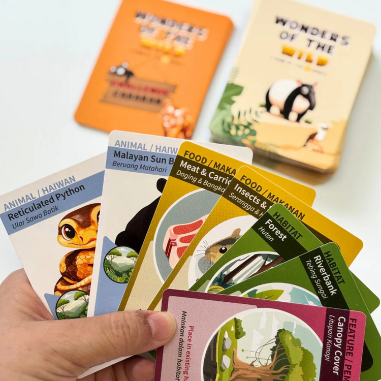 The Nurts Wonders of the Wild - A Bilingual Zoo Card Game