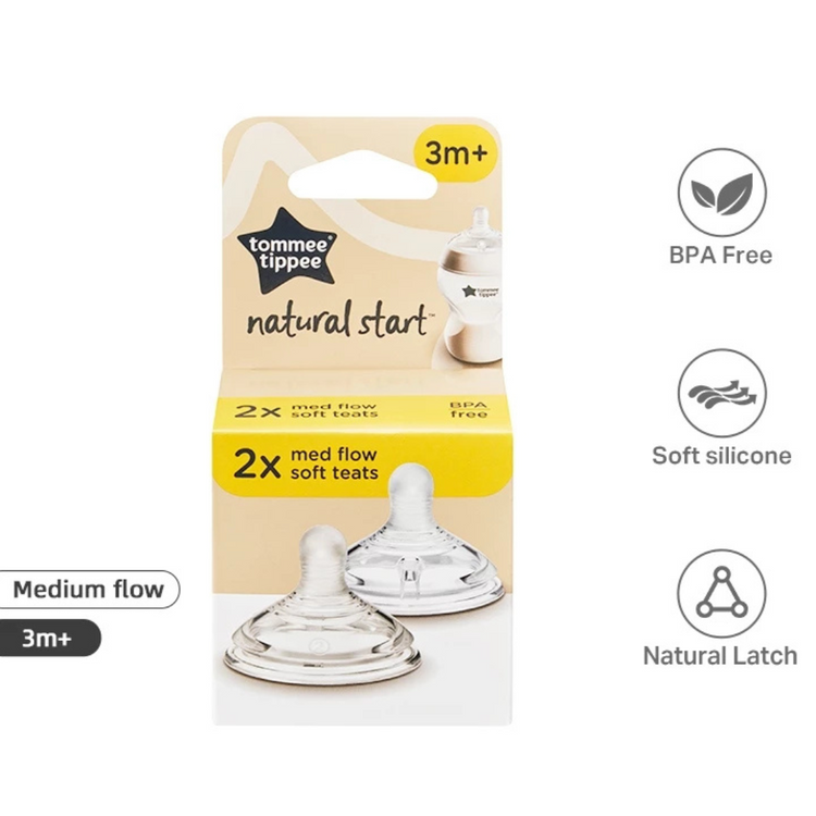 Tommee Tippee Natural Start Soft Teat (2Pcs)