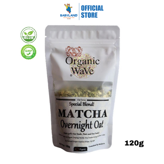 Mamami Organic Wave Overnight Oats - Matcha 120g