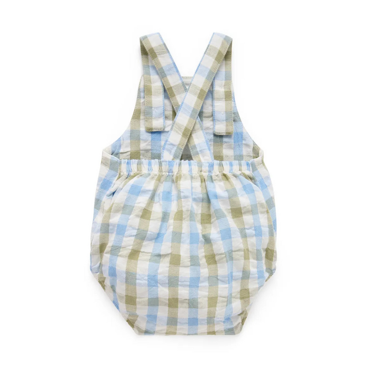 Purebaby  Overalls Organic Seagrass Check