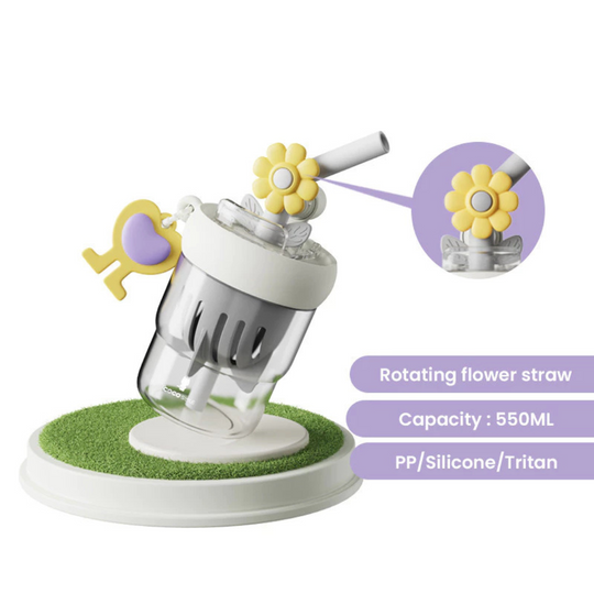 Cocosmile 8301 Coco Flower Tritan Cup 550ml - White