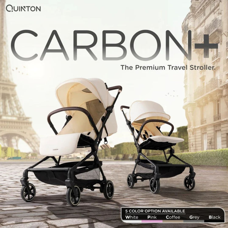 Quinton Carbon+ Compact Stroller –Kereta Sorong Bayi Carbon Fiber Compak