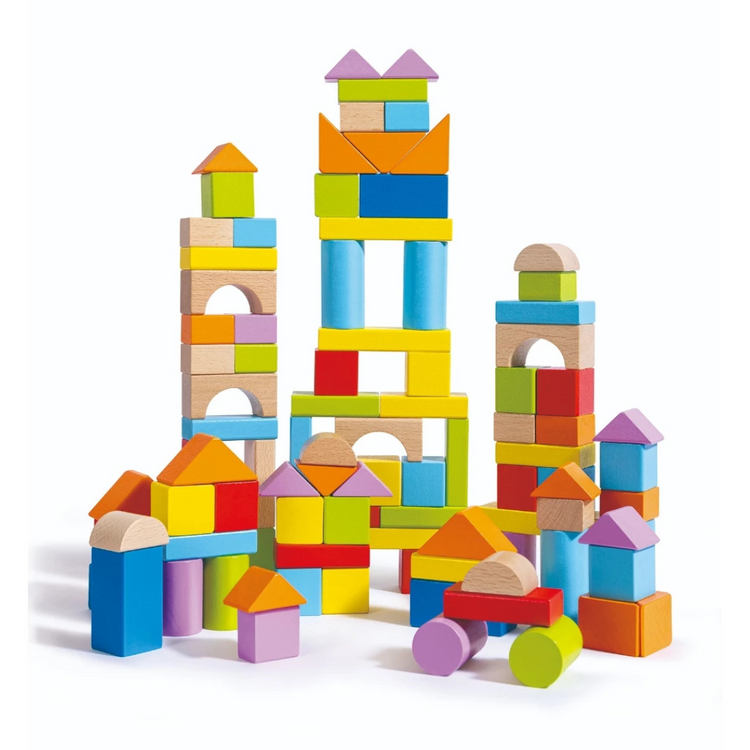 Hape 8247 Wonderful Beech Block Set - 101 pcs (12m+)