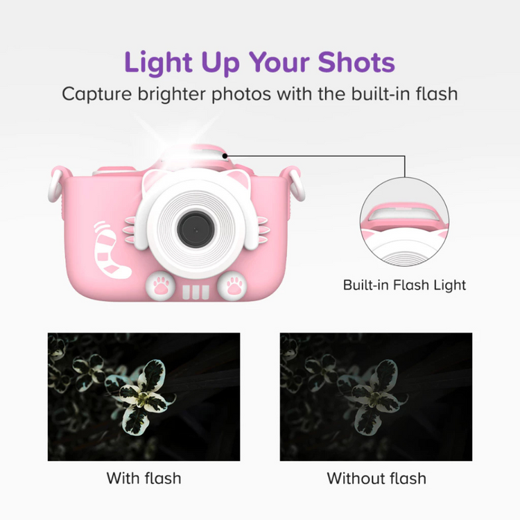 Kids Digital Camera myFirst Camera 3 - 16MP Photo 1080p Video with Selfie Lens Shockproof Pouch Birthday Gift Idea