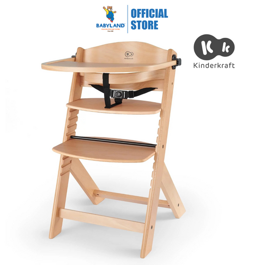 Kinderkraft High Chair ENOCK - Wood (6m+)