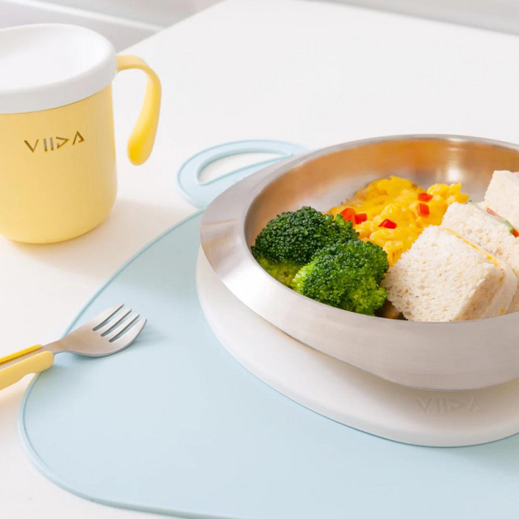 Viida Soufflé Antibacterial Stainless Steel Kids Tableware Set