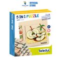 Beleduc 5 in 1 Layer Puzzle (Apple) (4Y+)