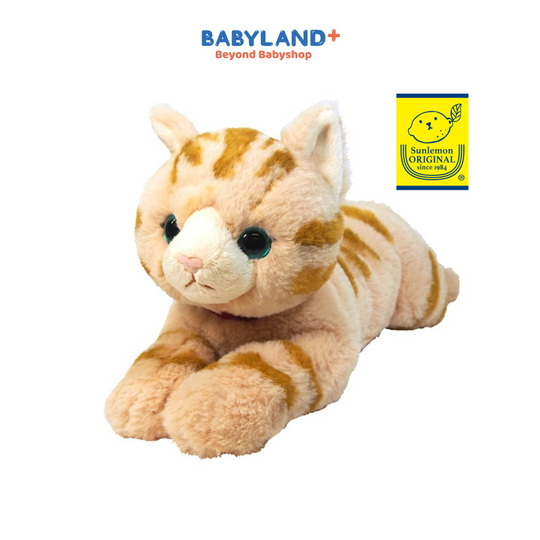 Sunlemon 1812 Brown Tabby - Lying Cat Stuffed Toy M