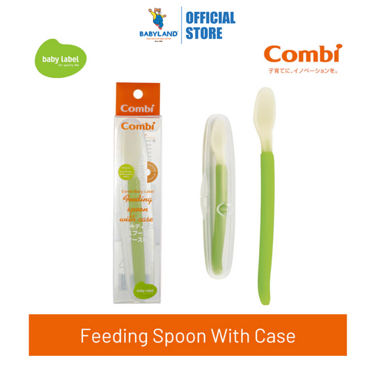 Combi Baby Label Feeding Spoon With Case (5m+)