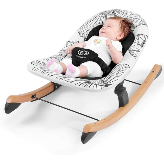 Kinderkraft Finio 2-In-1 Bouncing Chair With Rocker - Black from Birth Up to 9kg