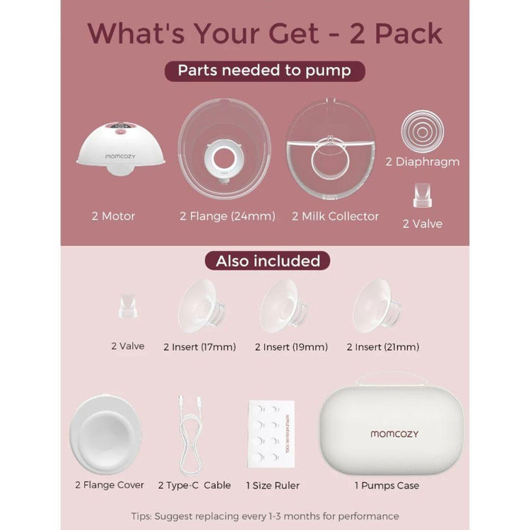 Momcozy M5 Wearable Double Breast Pumps