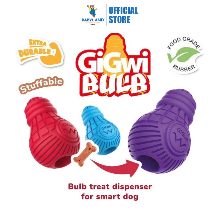 GiGwi Bulb Dog Treat Dispenser Toy