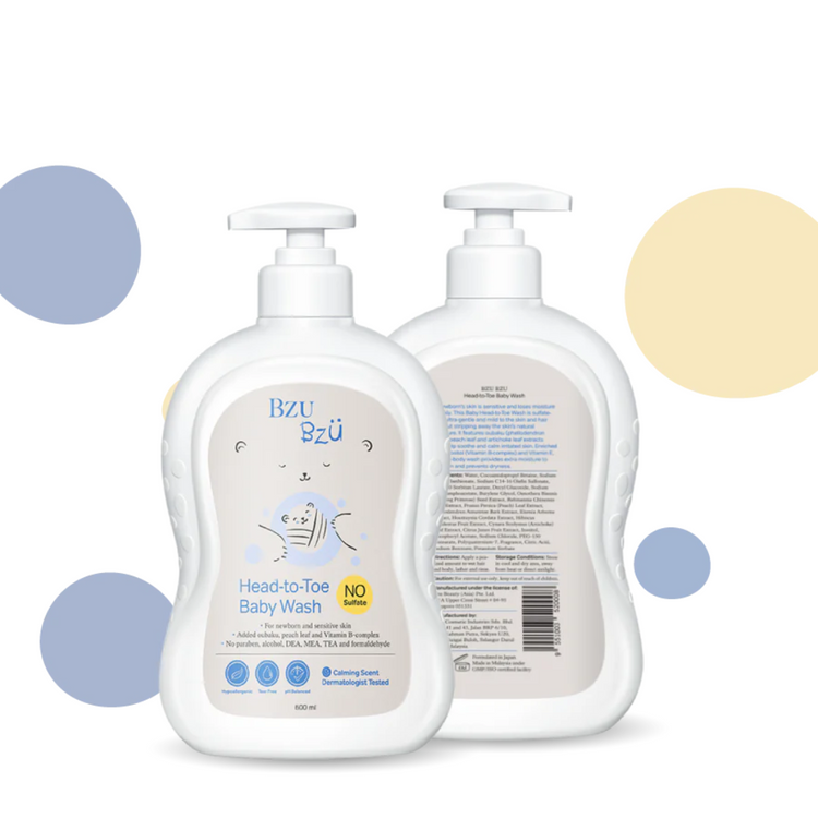 BZU BZU Head to Toe Baby Wash ( 200ml / 600ml )