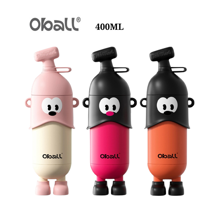 Oball Doll Thermos Cup 400ML With Straw and Shoulder Strap