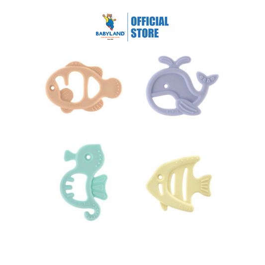 Richell Silicone Teether - 3m+ (Whale/ Clownfish/ Seahorse/ Angelfish)