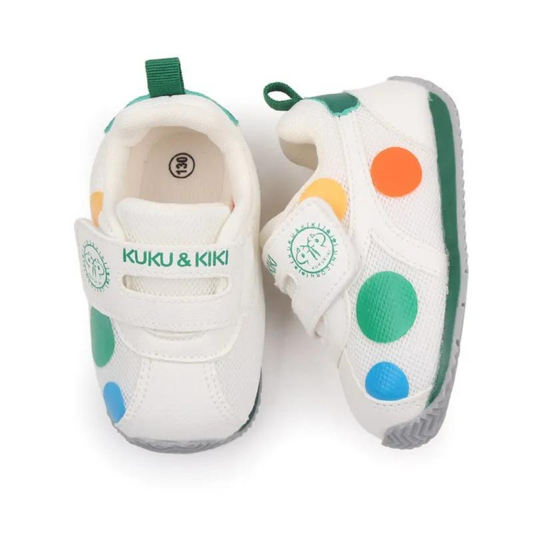 Baby Bo ColorPop Geometric Pattern Velcro Shoes