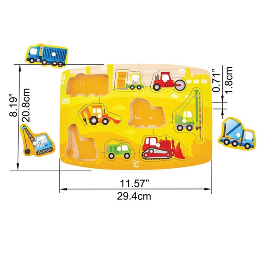 Hape 1407 Construction Peg Puzzle (24m+)