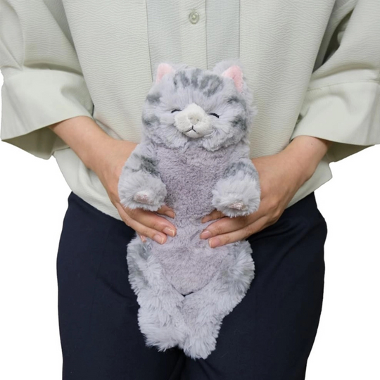 Sunlemon 1563 Sabashiro - Lying Cat Sleeping Face Stuffed Toy S