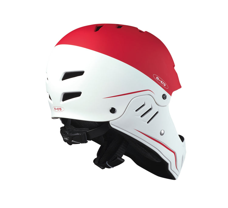 Micro Helmet Racing - White/Red (3-8yrs)