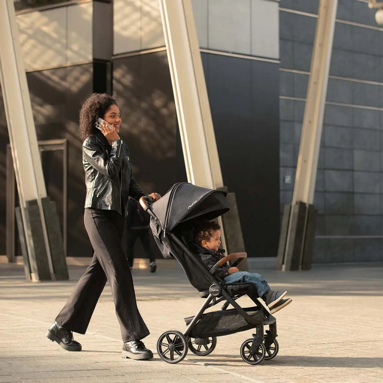 Nuna TRVL LX Stroller - Cedar | Compact & Luxe