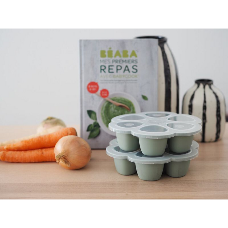 Beaba Multiportions Silicone Freezer Tray - Sage Green