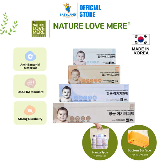 NATURE LOVE MERE Baby Zipper Bags | Bag Travel | Food Storage Zipperbag