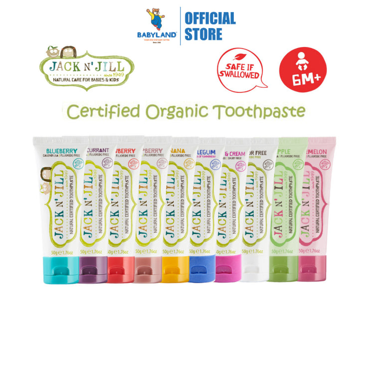 Jack N Jill Natural Certified Toothpaste (50g)(6m+)