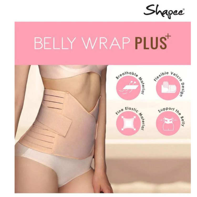 Shapee Belly Wrap Plus+ Beige (M-L/L-XL)