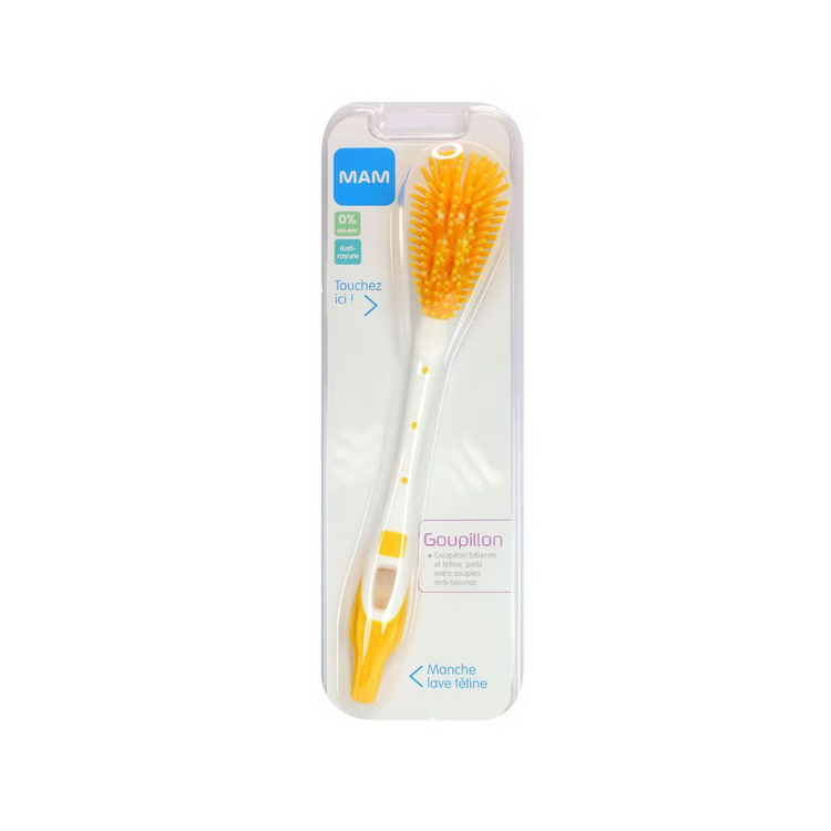 MAM Soft Brush for baby bottles - Yellow