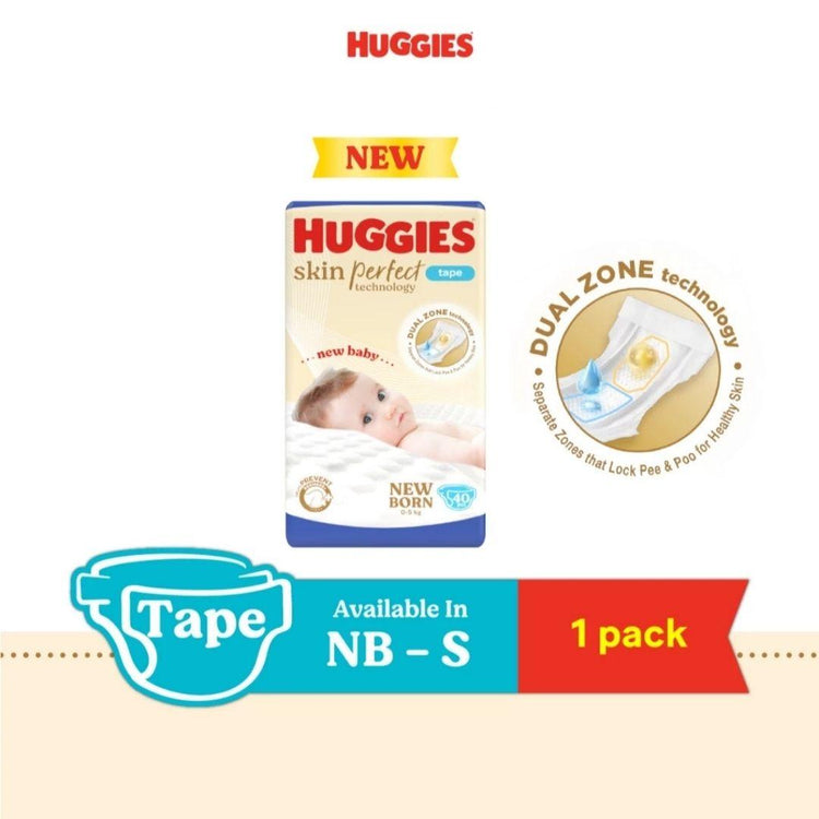 Huggies Skin Perfect Baby Diaper - Dual Zone Liner