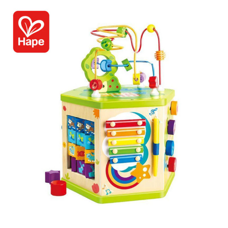 Hape 8596 Hexagonal Activity Cube Suitable For Age 1+ Years