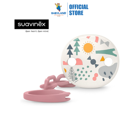 Suavinex A Walk In The Park Chain Soother Clip - Pink