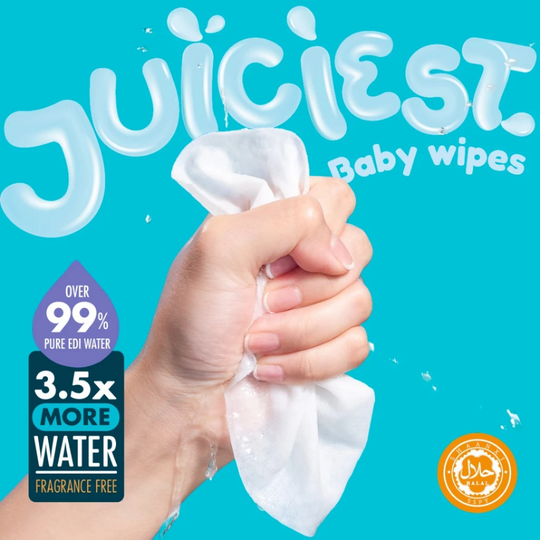 [Upgraded Formula] Hoppi 99% Premium Water Baby Wipes 80'S