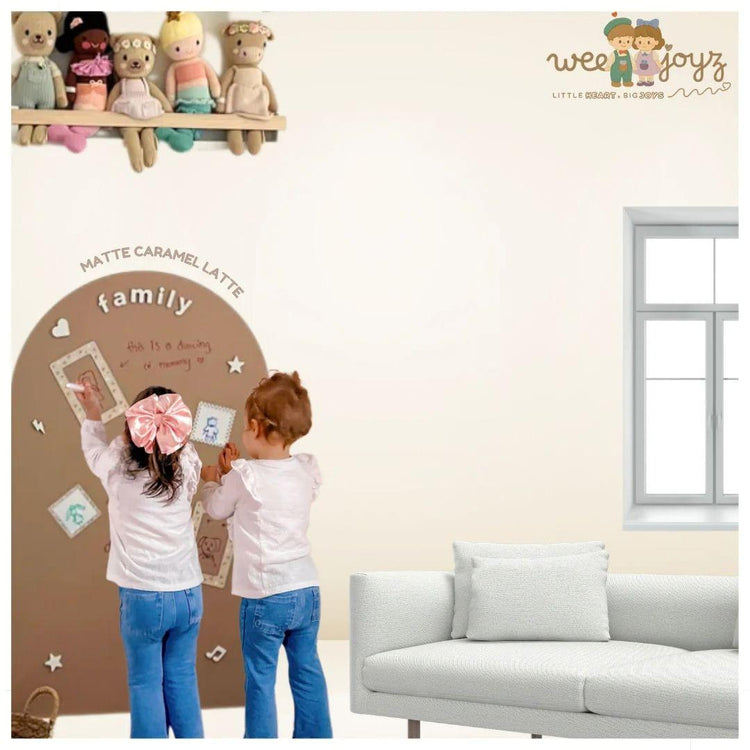 Weejoyz Arch Mag Little Wonder Wall - Matte Caramel Latte | 90cm (Height) x 60 cm (Width)