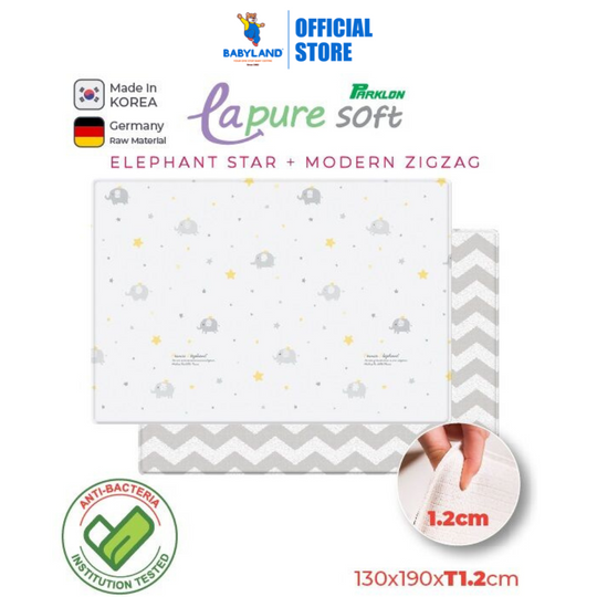 Parklon PVC LA Pure Soft Mat (Double Sided) - 130X190X1.2 Elephant Star