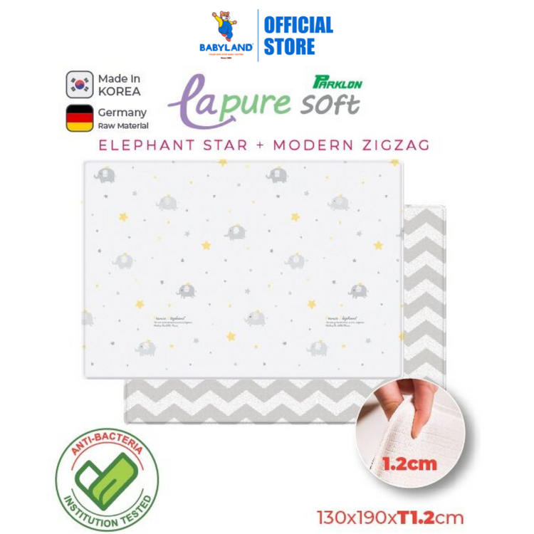 Parklon PVC LA Pure Soft Mat (Double Sided) - 130X190X1.2 Elephant Star