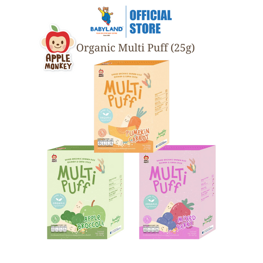 Apple Monkey Organic Multi Puff (25g) [Halal]