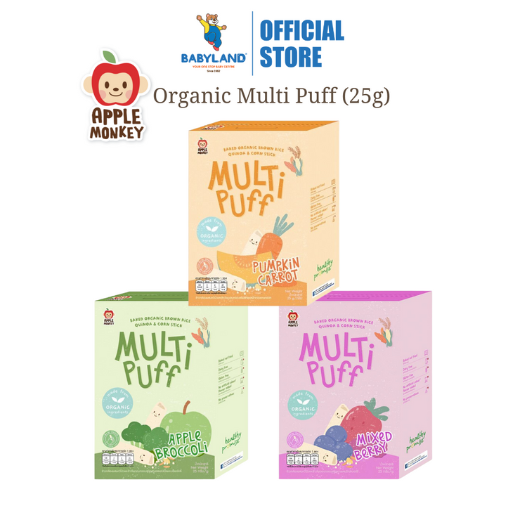 Apple Monkey Organic Multi Puff (25g) [Halal]