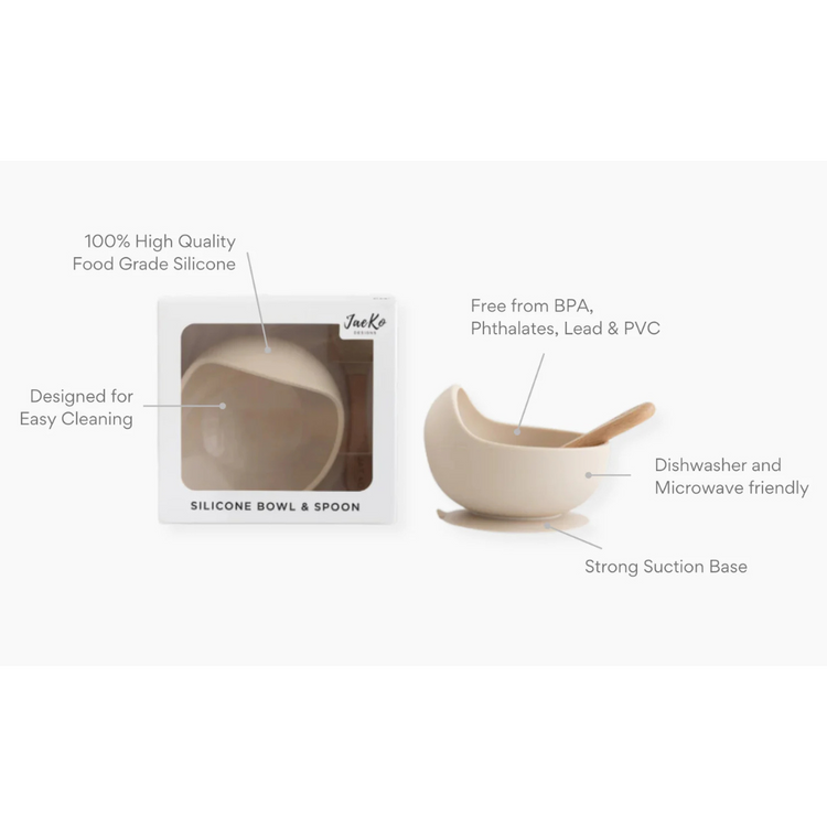 Jae Ko Silicone Bowl & Spoon Set