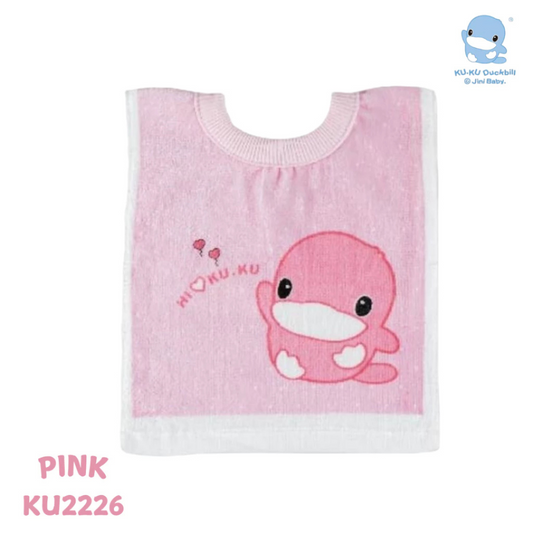 Kuku Duckbill Pullover Bib - Pink (KU2226)