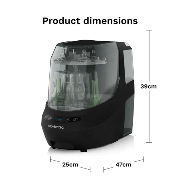 Baby Brezza Bottle Washer Pro - Black | All In One Washer, Sterilizer, Dryer