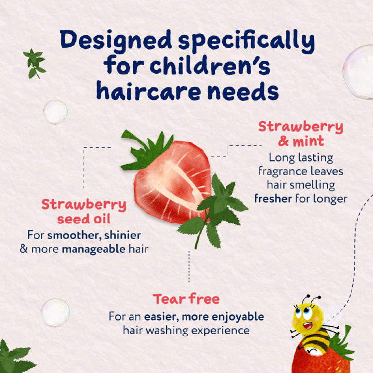 Childs Farm Tangle Taming Hair Detangler - Strawberry & Mint (100ml)