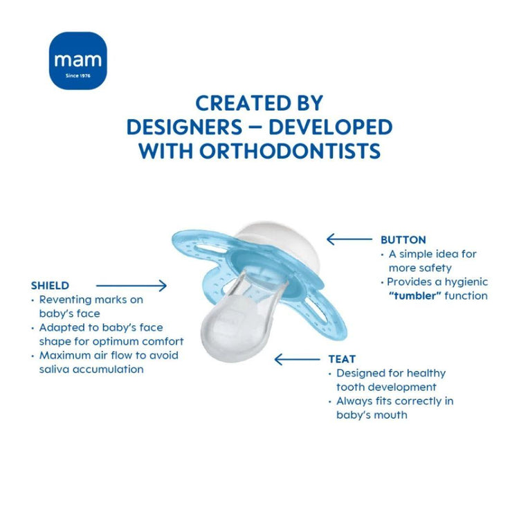 MAM Original Silicone Soother (16m+) set of 2