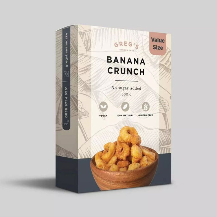 Greg's Banana Crunch | Gluten Free | Vegan | Halal Snack